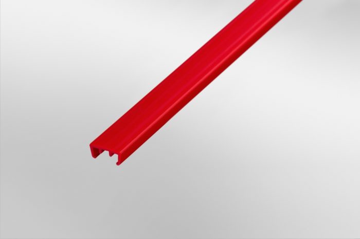 Slide Strip D30, red similar to RAL 3020 - 0.0.689.47