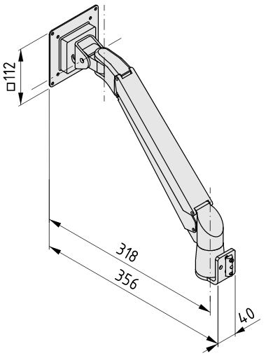 Monitor Arm, height-adjustable, 4 joints - 0.0.678.76