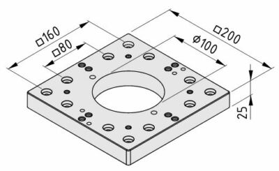 Robot Mounting Plate 8 200x200 - 0.0.709.31